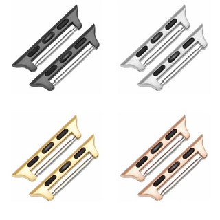 데이커버 애플워치 커넥터 밴드 스트랩 교체 어댑터, 블랙, 1개