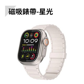 Hipporizz 河馬 Magnix磁吸矽膠錶帶 APPLE WATCH 42/44/45/46/49mm, 星光, 1個