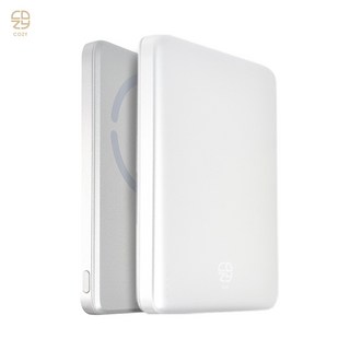 COZY 固態電池行動電源 MagSafe磁吸快充 超薄可登機 台灣製造 CCC認証 鋁合金外殼, [10000mAh/37WH]珍珠白, POT-489