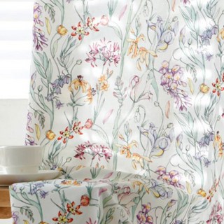 布喜翻CottonLove 韓國棉布印花布：白色花草優雅風，DIY拼布手作進口布料, 1個