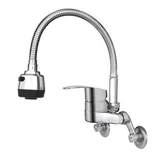 비욘드퍼니싱 벽붙이 코브라 싱크대 수전, 1세트