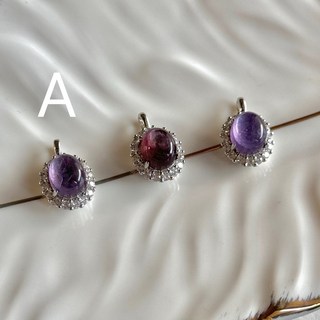 頂級紫鋰雲母吊墜 附贈銀鍊 項鍊 現貨實拍 性價比高 優惠 破盤價 天然水晶