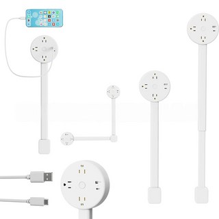 110V電源插頭擴展器 - 家用, 白色圓形, 1個