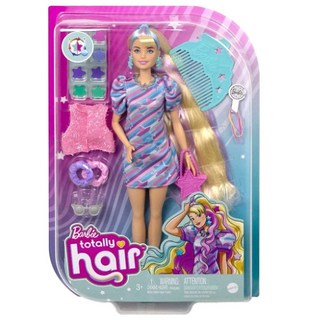 Barbie 完美髮型系列 星星主題娃娃，附配件，適合3歲以上兒童, 1個