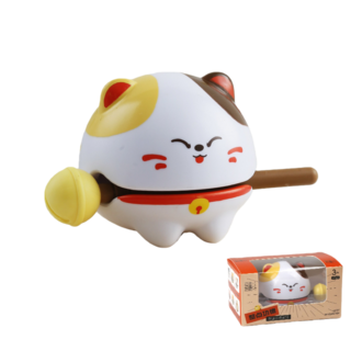 動物功德木魚 萌寵動物木魚 解壓辦公室擺件 療癒系小物, 1個, 貓咪