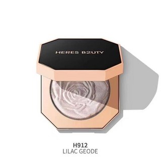 99赫瑞丝高光定妝閃耀花瓣鑽石高光粉光感光影修容盤，提亮膚色，持久定妝，打造立體精緻妝容, 1個, H912#水光色