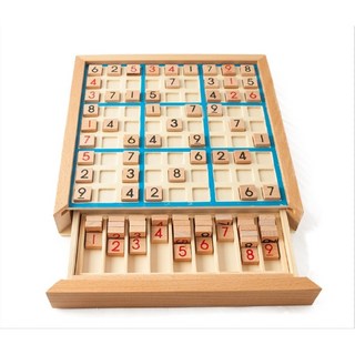 兒童老人益智桌遊玩具 數獨邏輯數學遊戲 防失智, 藍色, 1個