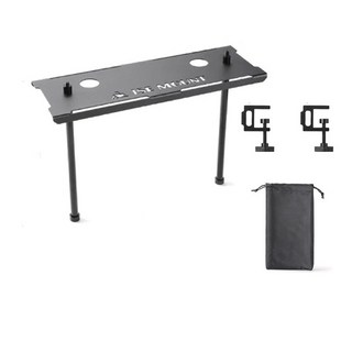 露營網格桌延伸置物架（附收納袋）山趣IGT桌置物架 露營桌置物架 網格桌置物架 IGT桌雙層置物架, 附桌夾, 1個, 1層