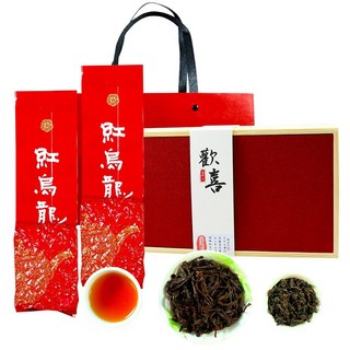 龍源茶品 珍藏高山茶葉禮盒2包組(共300g)任選-附提袋，高山茶、杉林溪茶葉、梨山高冷茶葉、阿里山金萱茶葉, 1個, 杉林溪紅烏龍茶葉-共200g