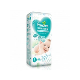 【幫寶適】清新幫紙尿褲 (黏貼型) S/M/L/XL 箱購, 1個, L 46片×4入(箱購)