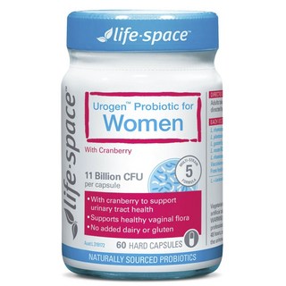 LIFESPACE Urogen女性蔓越莓110億CFU益生菌硬膠囊, 1罐, 60顆