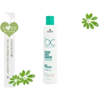 Schwarzkopf 施華蔻 bc 豐盈俏彈 肌酸洗髮露 250ML, 1個