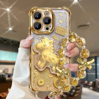 元寶小馬掛繩四角強化透明手機殼 適用於 vivo Y39 Y38 Y36 Y78 Y100 Y29s Y28s Y27 防摔手機殼