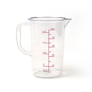 쿠킹플러스 PC 계량컵, 혼합색상, 500ml, 1개