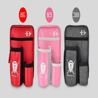 황금율 파크골프 파우치 허리가방 힙색가방 파크용 공 물통 주머니, 레드, 1개