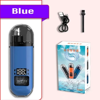 2in 1 코털 트리머 휴대용 미니 및 클리퍼 USB 충전식 남성용, 03 파란