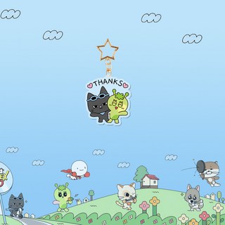 BOYNEXTDOOR卡通鑰匙扣，雙面亞克力掛件飾品，桃園出貨, 1#, 1個