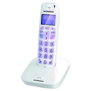WONDER 旺德 DECT 數位無線大字鍵電話機 WT-D05 (GAP技術), WT-D05白