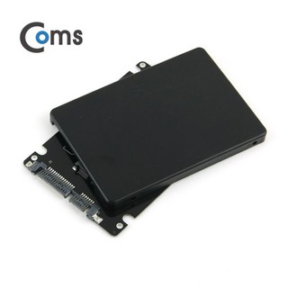 SATA 변환 컨버터 mSATA to SATA 22P 3.5형 가이드 블랙 ITB746, 1개