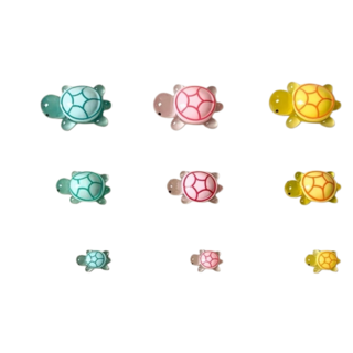 烏龜對對碰 小烏龜 烏龜盲袋 夜光小烏龜 擺飾 烏龜公仔 全紅嬋烏龜 裝飾擺件 夜光烏龜 烏龜疊疊樂, 夜光小烏龜-小號2.1cm【顏色隨機】, 10個