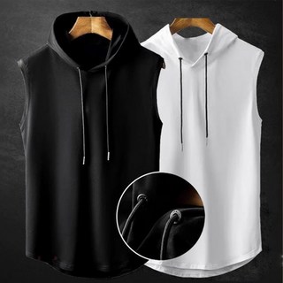 후드 남자 후드나시 민소매후드 캐주얼 남성런닝 루즈핏 후드티 KK926