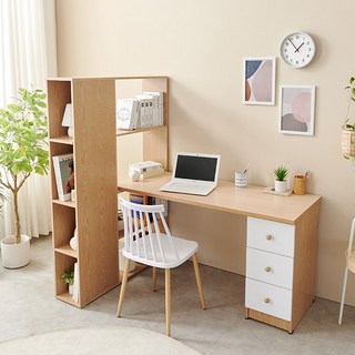 라벨라F 헤르바B 1500 책상 서랍통 세트 (착불), 오크