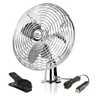카모아 ECO 크롬 메탈 집게형 선풍기(8인치) 12V 24V 차량용자동차 에코카팬, 에코 메탈 카팬(8인치12V)