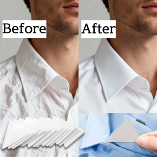 바라츠 셔츠 고정 테이프 카라 주름방지 스티커 50매