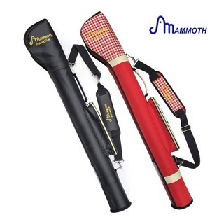 맘모스 파크골프채가방 싱글케이스 파크골프클럽 가방 골프용품, 체크레드