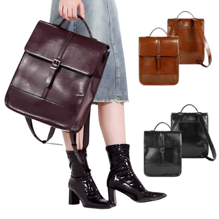 [상상건몰] 남성 여성 직장인 케주얼 천연 소가죽 가방 비지니스 코디 가죽 노트북 15인치 서류가방 백팩