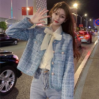 外套高級感小香風純欲風女2024新款洋氣百搭小個子秋季溫柔系穿搭