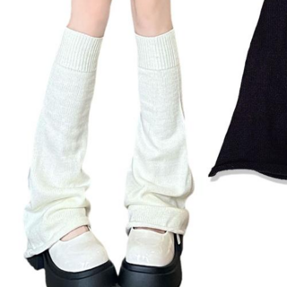 人魚朵朵 學院風針織襪套 踩腳襪套 喇叭襪套 袖套 保暖襪套 JK日系堆堆襪 過膝襪 泡泡襪 小腿襪套 長筒襪