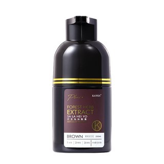 卡氛 KAFEN 何首烏染髮膏，居家染髮推薦，多色可選，染髮同時護髮，髮色自然持久, 1個, 咖啡棕