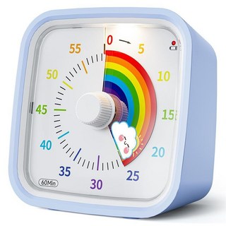 공부타이머 타이머 공부타이머스톱워치 공부타이머스톱워치무소음 타이머 주방타이머, a, 하늘색 무지개, 1개