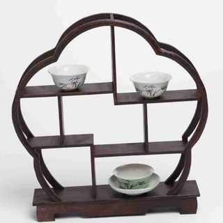매화 찻잔 다관 장식장 30x30cm 찻잔장식장