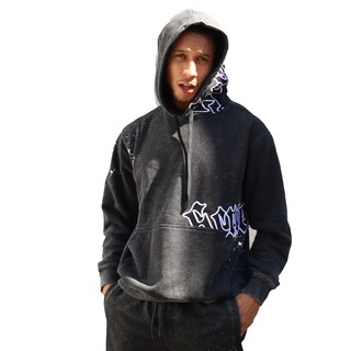 [스크린샷] H11511 - 정품 미국 스트릿 패션 브랜드 / 스톤 와싱 사이드 패치 플리스 후디 / 오버핏 빅사이즈