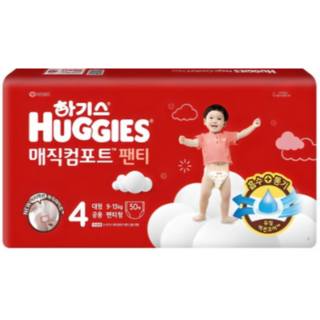 하기스 2024 매직컴포트 팬티형 기저귀 남녀공용, 대형(L), 1600매