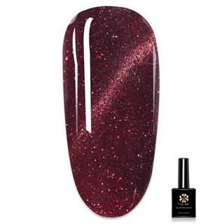 ByFunMe八方米 星空碎鑽貓眼膠 彩色凝膠, A58_07, 1個, 15ml