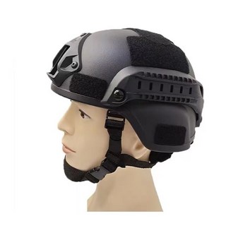 밀리터리 택티컬 미군 스포츠 전투 군용 방탄 전술 헬멧 167155 1개 블랙 * 1개, 블랙 × 1개