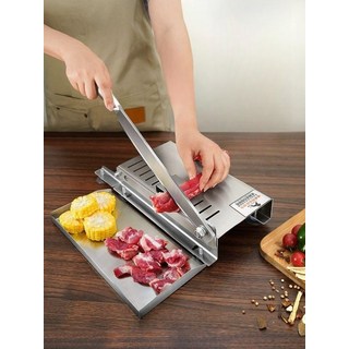 절단기 냉동고기 생선 다기능 수동 커팅기 고기 작두 초핑 및 상업용 소형, 1개, 다용도절단기중형두꺼운버전추천