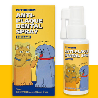 페스룸 구강 스프레이 멜론향 안티 프라그 덴탈 스프레이 뿌리는 효소 치약 강아지 고양이 반려동물 구취 치석 입냄새 제거, 30ml, 3개