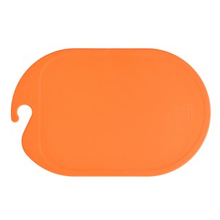 잼먹 이유식도마 TPU 양면도마 유아 조리도구, 오렌지, 1개, 단품_240x375x5mm