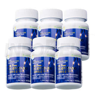 [TV홈쇼핑정품 인포벨]최선규 이혜근 파워 콘드로이친 1200 프리미엄 골드 소연골 철갑상어 관절 건강, 6개, 30정