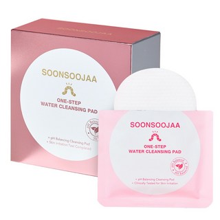 순수자아 원스텝 워터 클렌징패드 휴대용 40매입, 1개
