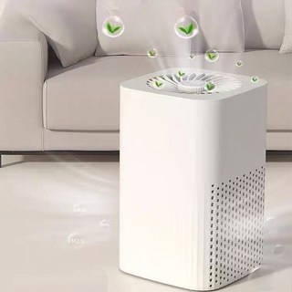 ANYOU 공기청정기 포름알데히드 제거 가정용 탁상용 소형 실내흡연 고양이털 음이온 탈취기, 쌀 화이트, 1