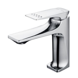 精銅平板龍頭 浴室洗手台面盆龍頭, 1個