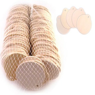 나무와패 와패 (대용량) -100개 나무목걸이 메달 이름표 만들기 나무DIY, 원형, 100개