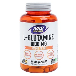 NOW Foods 左旋麩醯胺酸植物膠囊 1000mg, 120顆, 1罐