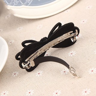 Korean Style New Hair Clip Simple Flower Bow Rhinestone Inlaid Hairpin Girl Headdress for Women Fash