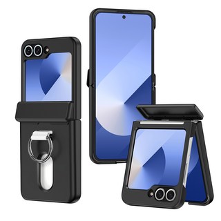 YINUO 자동 힌지 보호 케이스의 카드 수납 공간과 핑거링